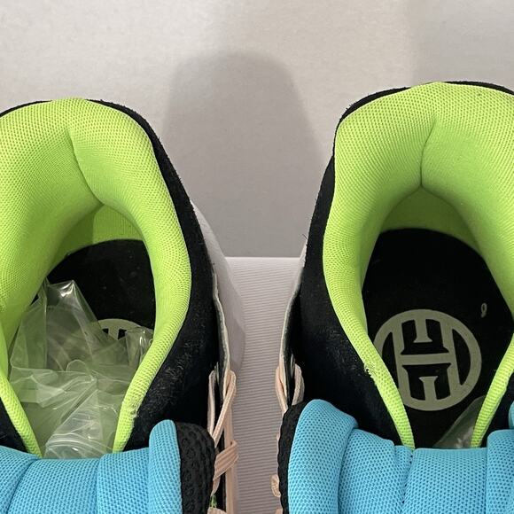 Adidas Harden Vol. 4 Basketball Shoes Mid Top Lace Up Black Green Men’s Size 15 main image 5